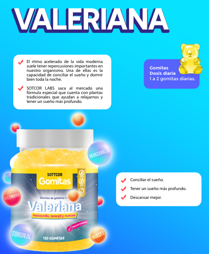 GOMITAS DE VALERIANA
