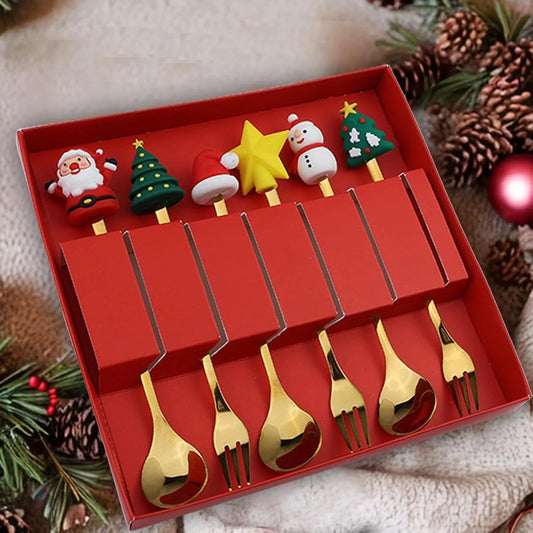 cucharas navideñas